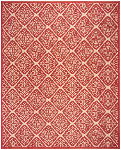 Safavieh Linden Lnd132Q Red / Creme Geometric Area Rug