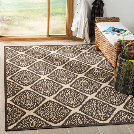 Safavieh Linden Lnd132U Creme / Brown Rugs.