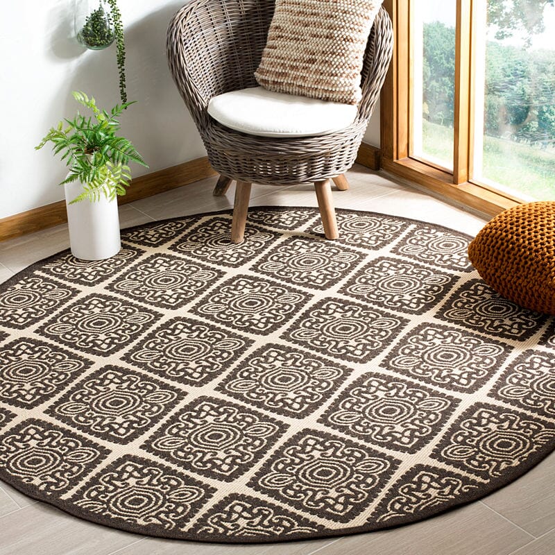 Safavieh Linden Lnd132U Creme / Brown Geometric Area Rug