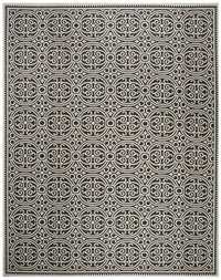 Safavieh Linden Lnd134A Light Grey / Charcoal Damask Area Rug