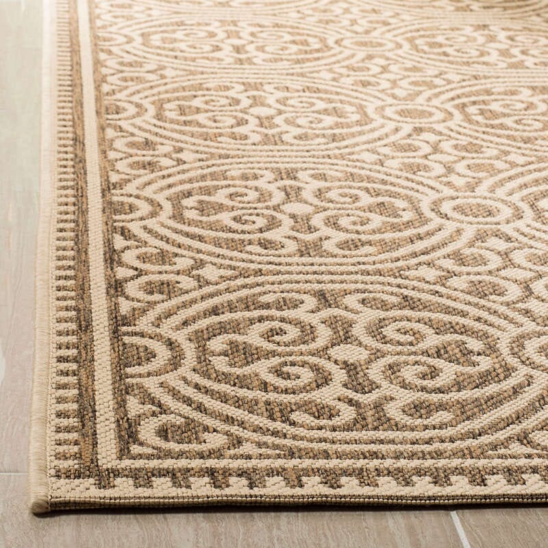 Safavieh Linden Lnd134C Cream / Beige Damask Area Rug