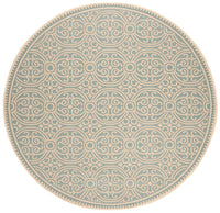 Safavieh Linden Lnd134L Cream / Aqua Damask Area Rug