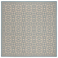 Safavieh Linden Lnd134M Blue / Creme Damask Area Rug