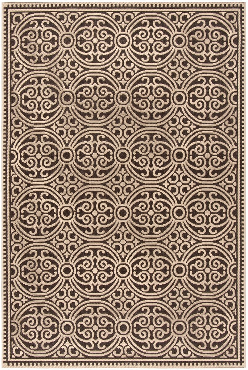 Safavieh Linden Lnd134U Creme / Brown Damask Area Rug