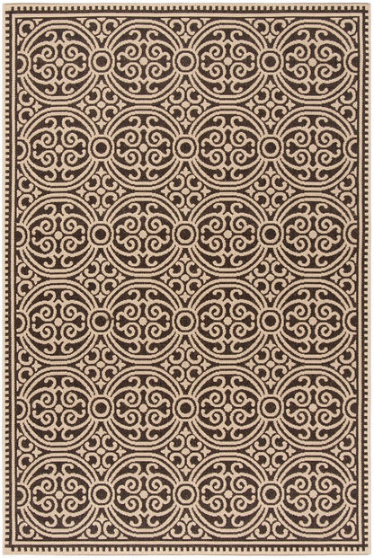 Safavieh Linden Lnd134U Creme / Brown Damask Area Rug