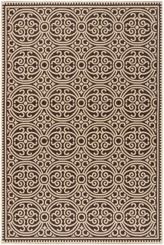 Safavieh Linden Lnd134U Creme / Brown Damask Area Rug