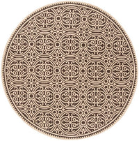 Safavieh Linden Lnd134U Creme / Brown Damask Area Rug