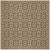 Safavieh Linden Lnd134U Creme / Brown Damask Area Rug