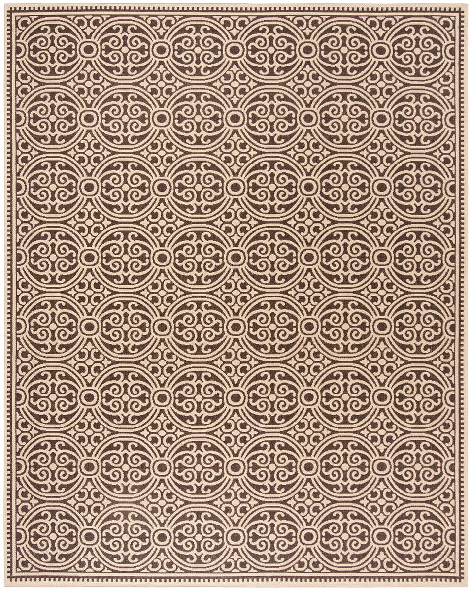 Safavieh Linden Lnd134U Creme / Brown Damask Area Rug