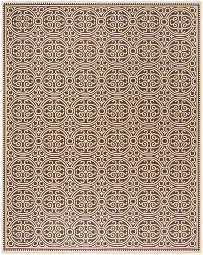 Safavieh Linden Lnd134U Creme / Brown Damask Area Rug