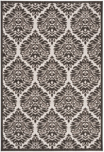 Safavieh Linden Lnd135A Light Grey / Charcoal Damask Area Rug