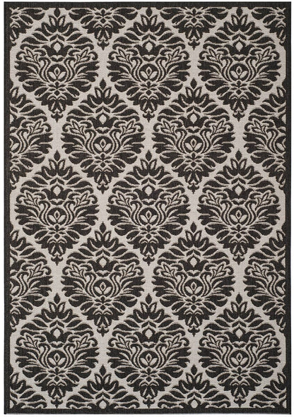 Safavieh Linden Lnd135A Light Grey / Charcoal Damask Area Rug