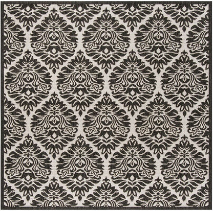 Safavieh Linden Lnd135A Light Grey / Charcoal Damask Area Rug