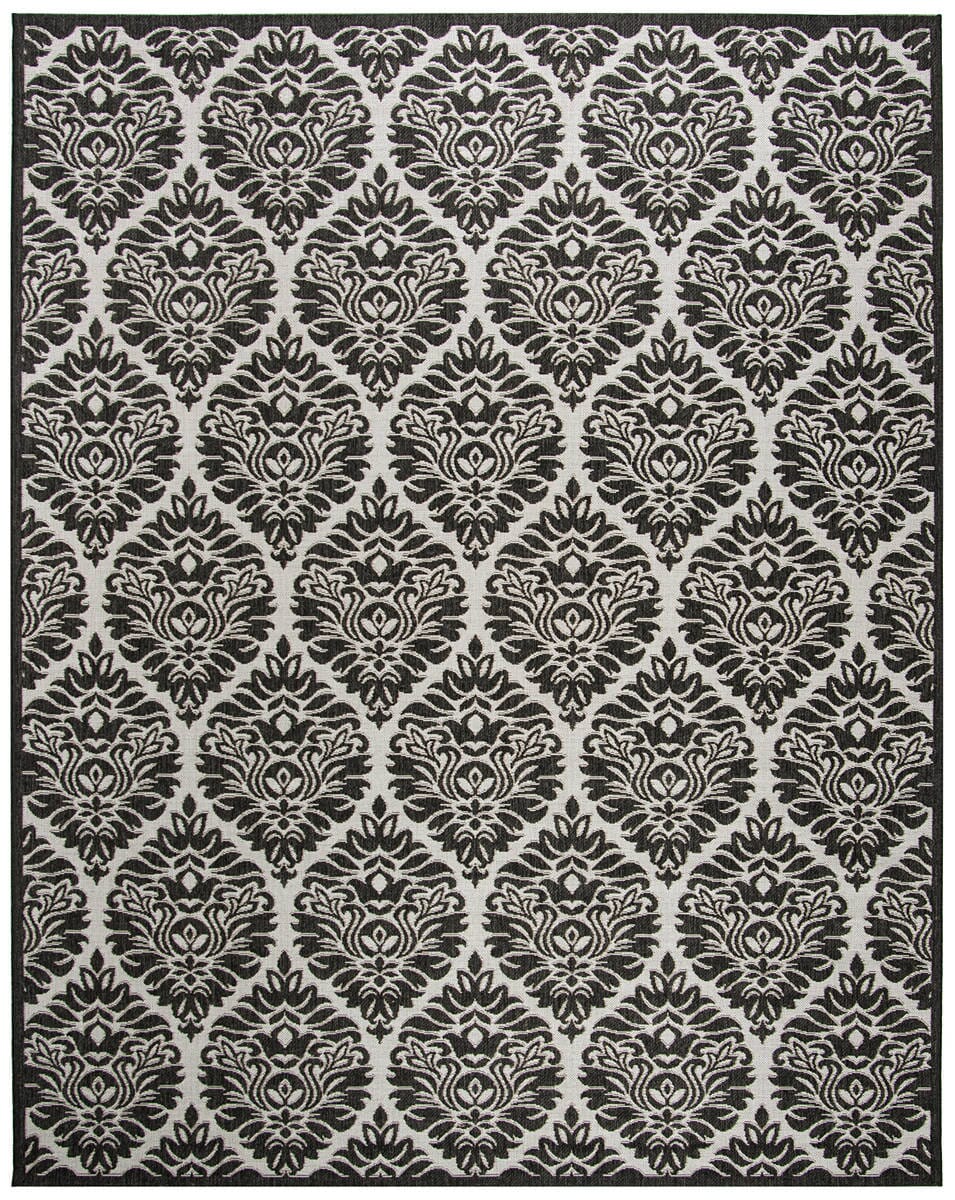 Safavieh Linden Lnd135A Light Grey / Charcoal Damask Area Rug