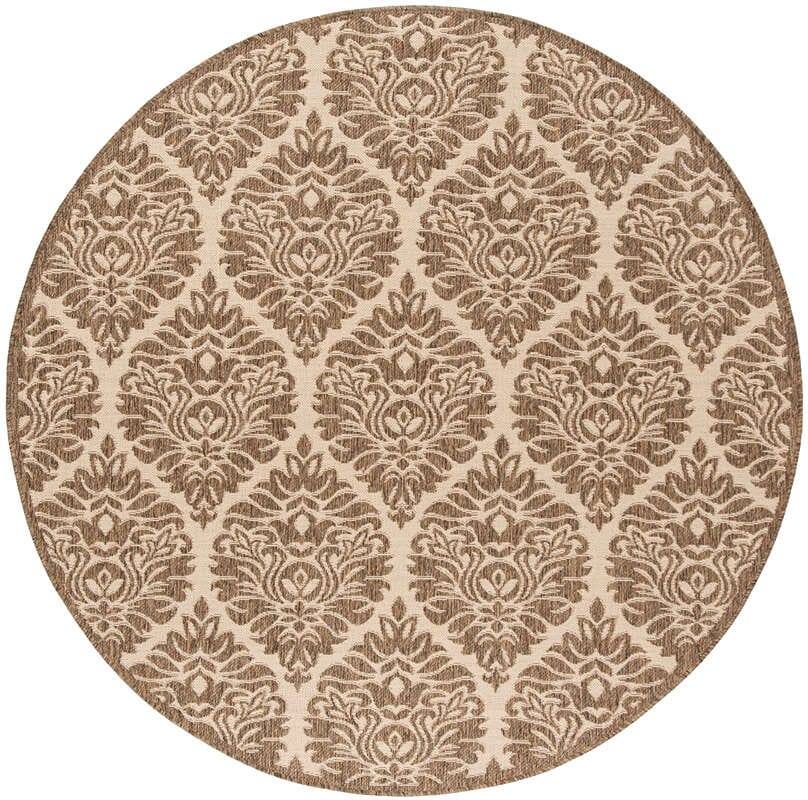 Safavieh Linden Lnd135C Cream / Beige Damask Area Rug