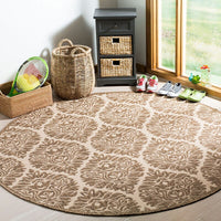 Safavieh Linden Lnd135C Cream / Beige Damask Area Rug