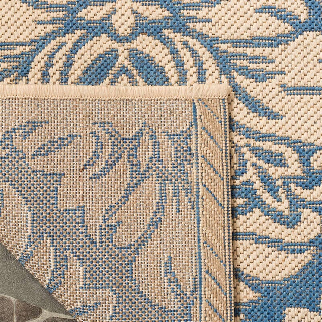 Safavieh Linden Lnd135M Blue / Creme Damask Area Rug