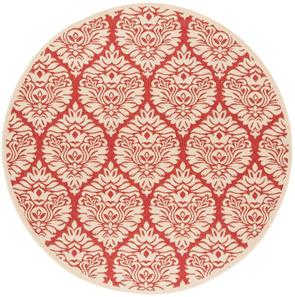 Safavieh Linden Lnd135Q Red / Creme Damask Area Rug