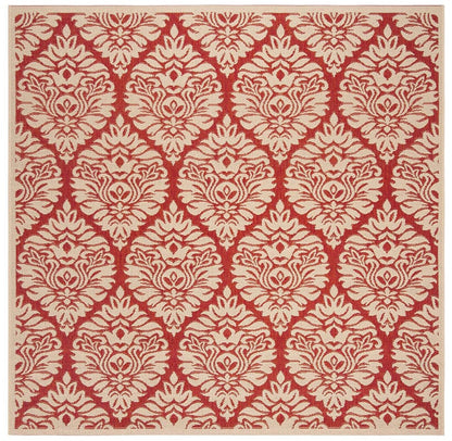 Safavieh Linden Lnd135Q Red / Creme Damask Area Rug