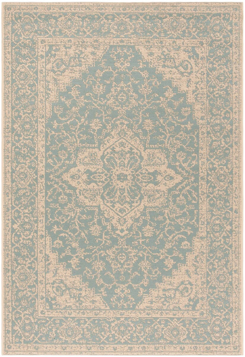 Safavieh Linden Lnd137K Aqua / Cream Area Rug