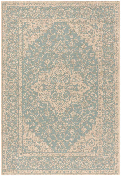 Safavieh Linden Lnd137K Aqua / Cream Area Rug