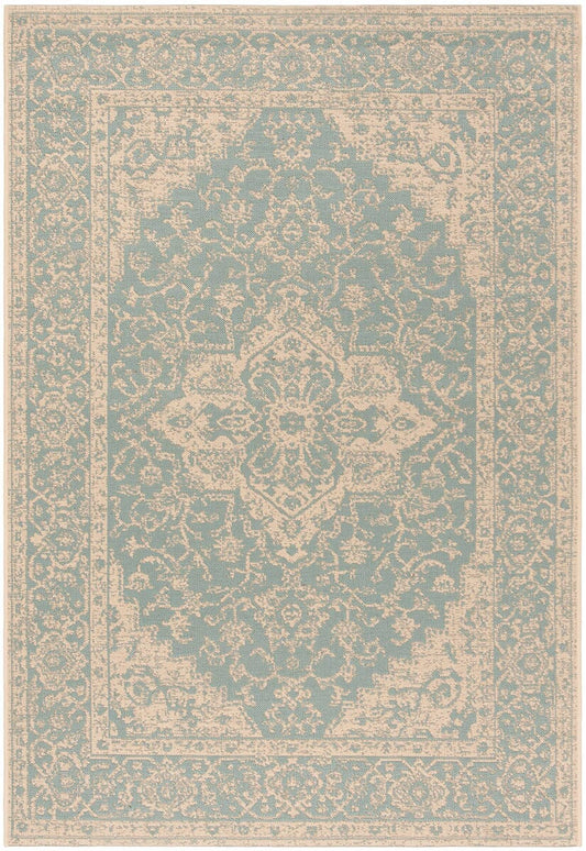 Safavieh Linden Lnd137K Aqua / Cream Area Rug