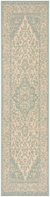 Safavieh Linden Lnd137L Cream / Aqua Area Rug