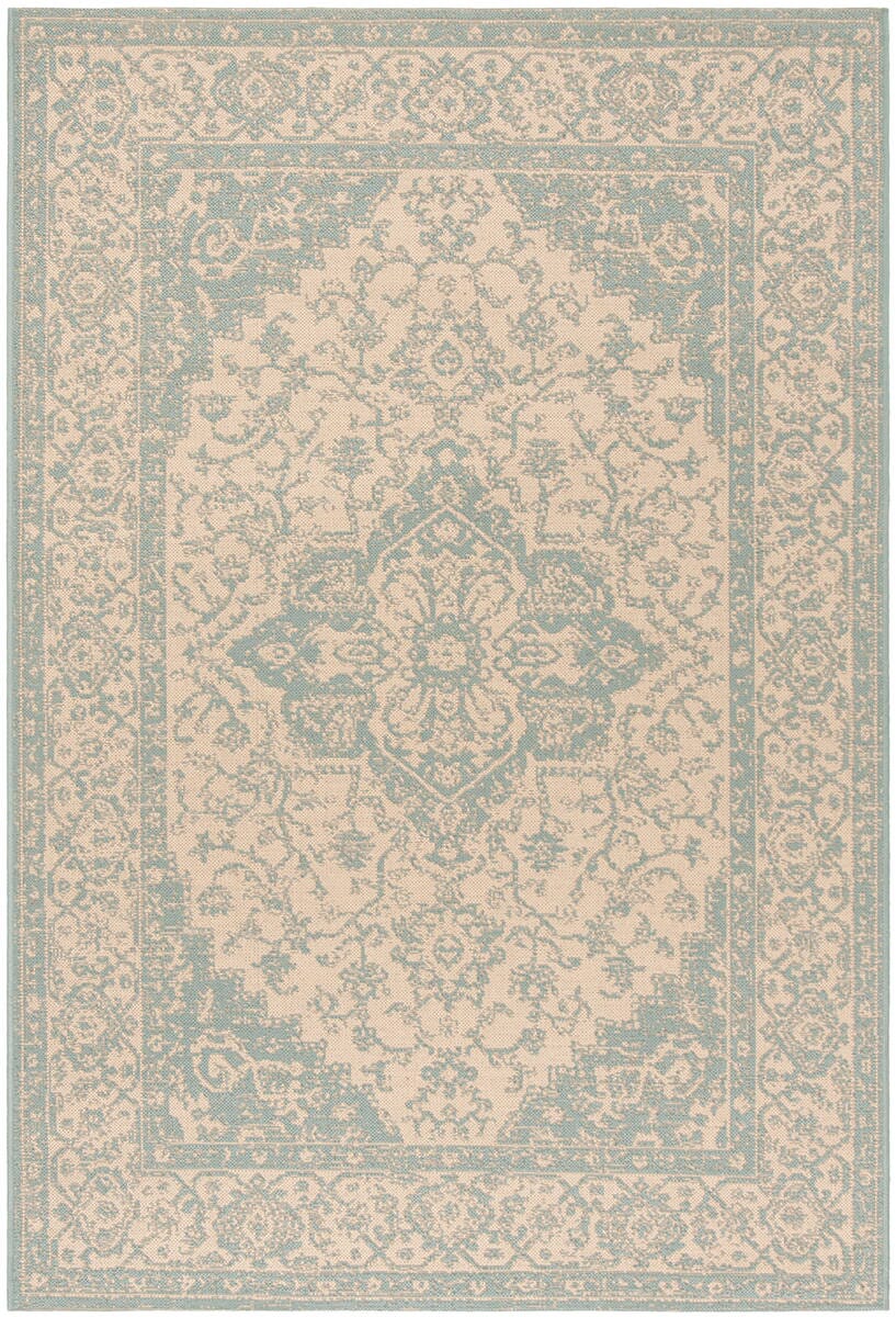 Safavieh Linden Lnd137L Cream / Aqua Area Rug