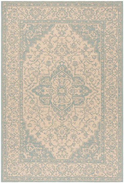 Safavieh Linden Lnd137L Cream / Aqua Area Rug