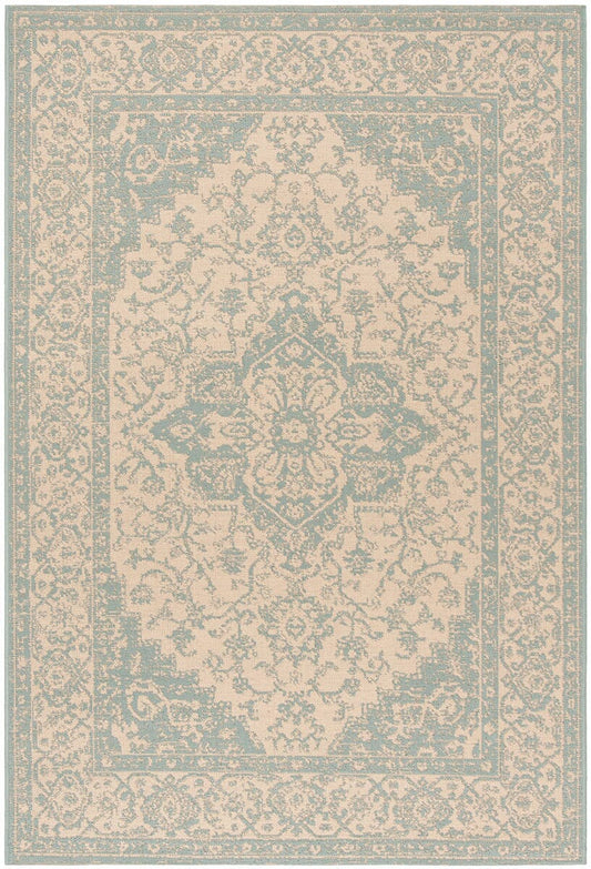 Safavieh Linden Lnd137L Cream / Aqua Area Rug