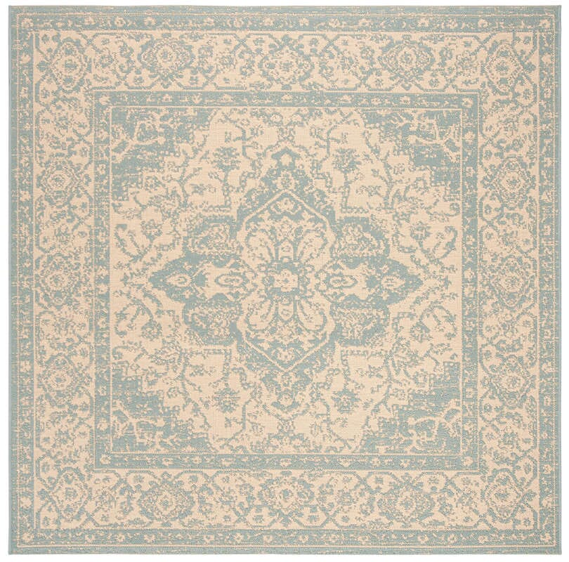 Safavieh Linden Lnd137L Cream / Aqua Area Rug