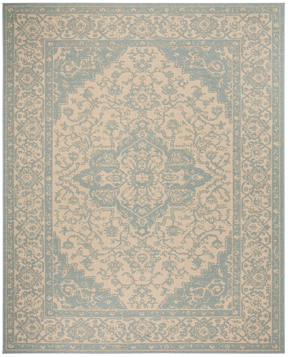 Safavieh Linden Lnd137L Cream / Aqua Area Rug