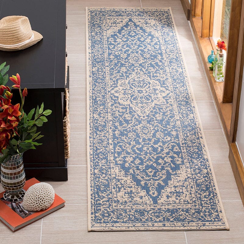 Safavieh Linden Lnd137M Blue / Creme Area Rug