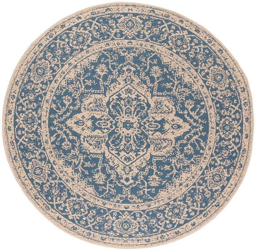 Safavieh Linden Lnd137M Blue / Creme Area Rug