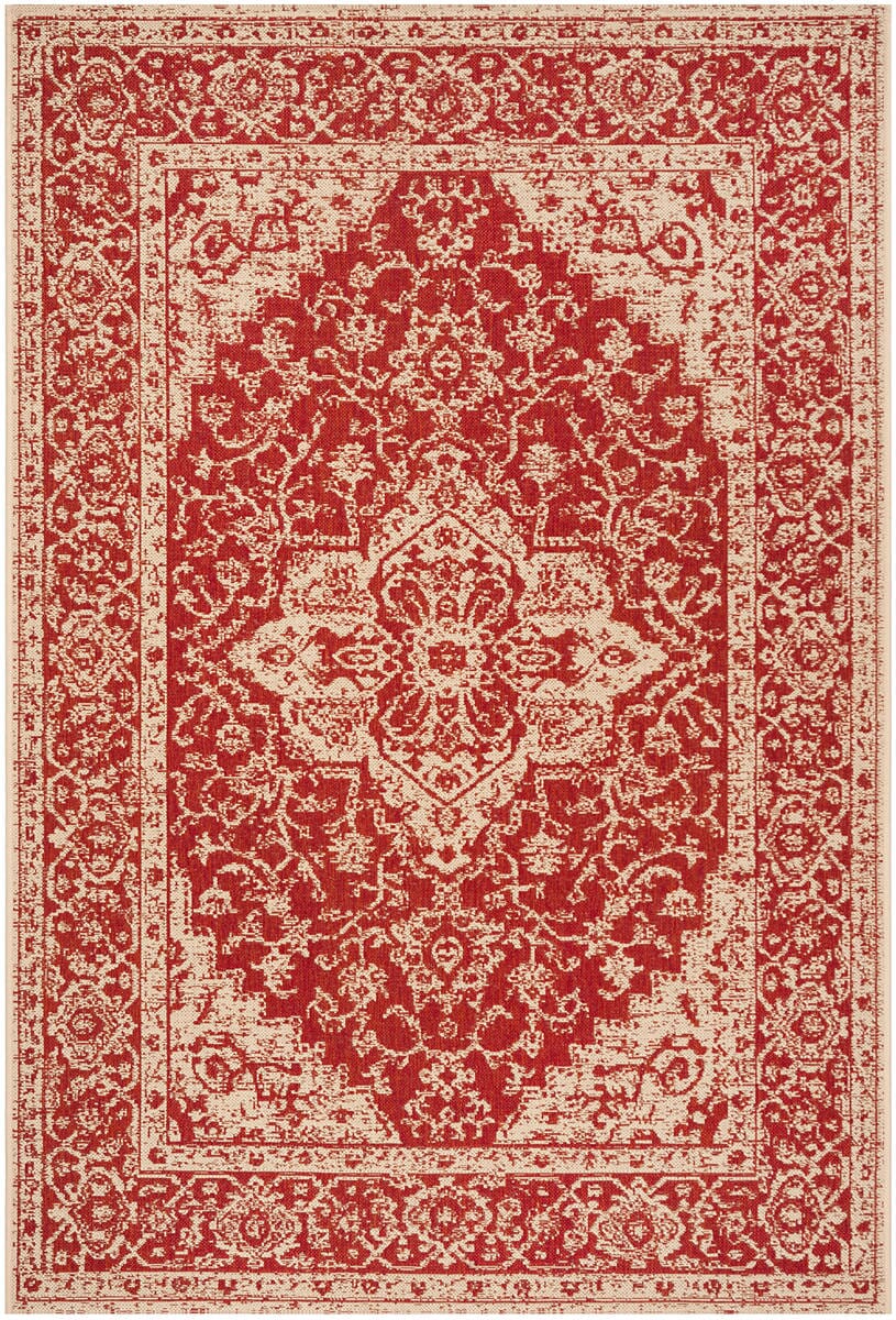 Safavieh Linden Lnd137Q Red / Creme Area Rug