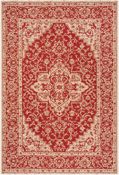 Safavieh Linden Lnd137Q Red / Creme Area Rug