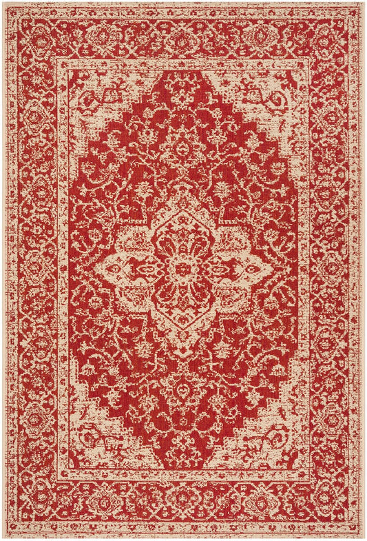 Safavieh Linden Lnd137Q Red / Creme Area Rug