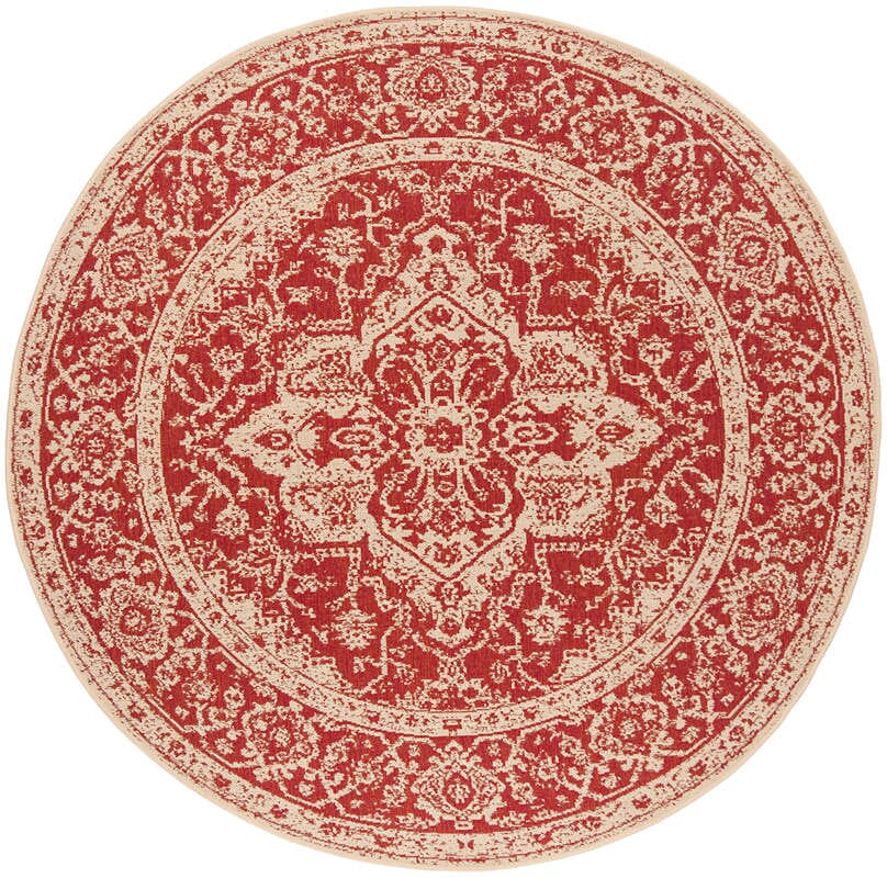 Safavieh Linden Lnd137Q Red / Creme Area Rug