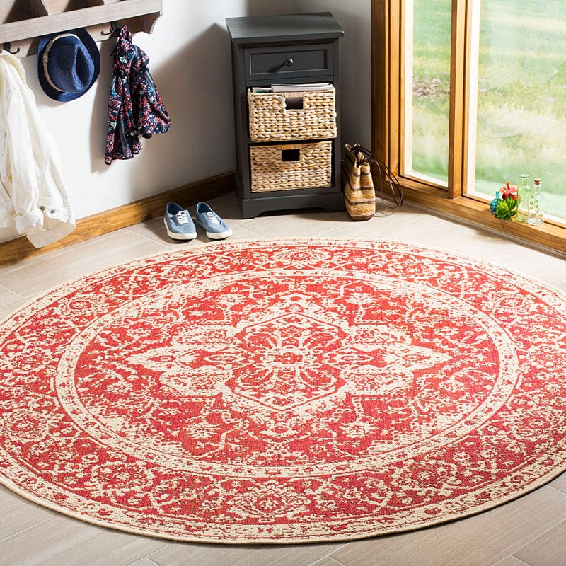 Safavieh Linden Lnd137Q Red / Creme Area Rug