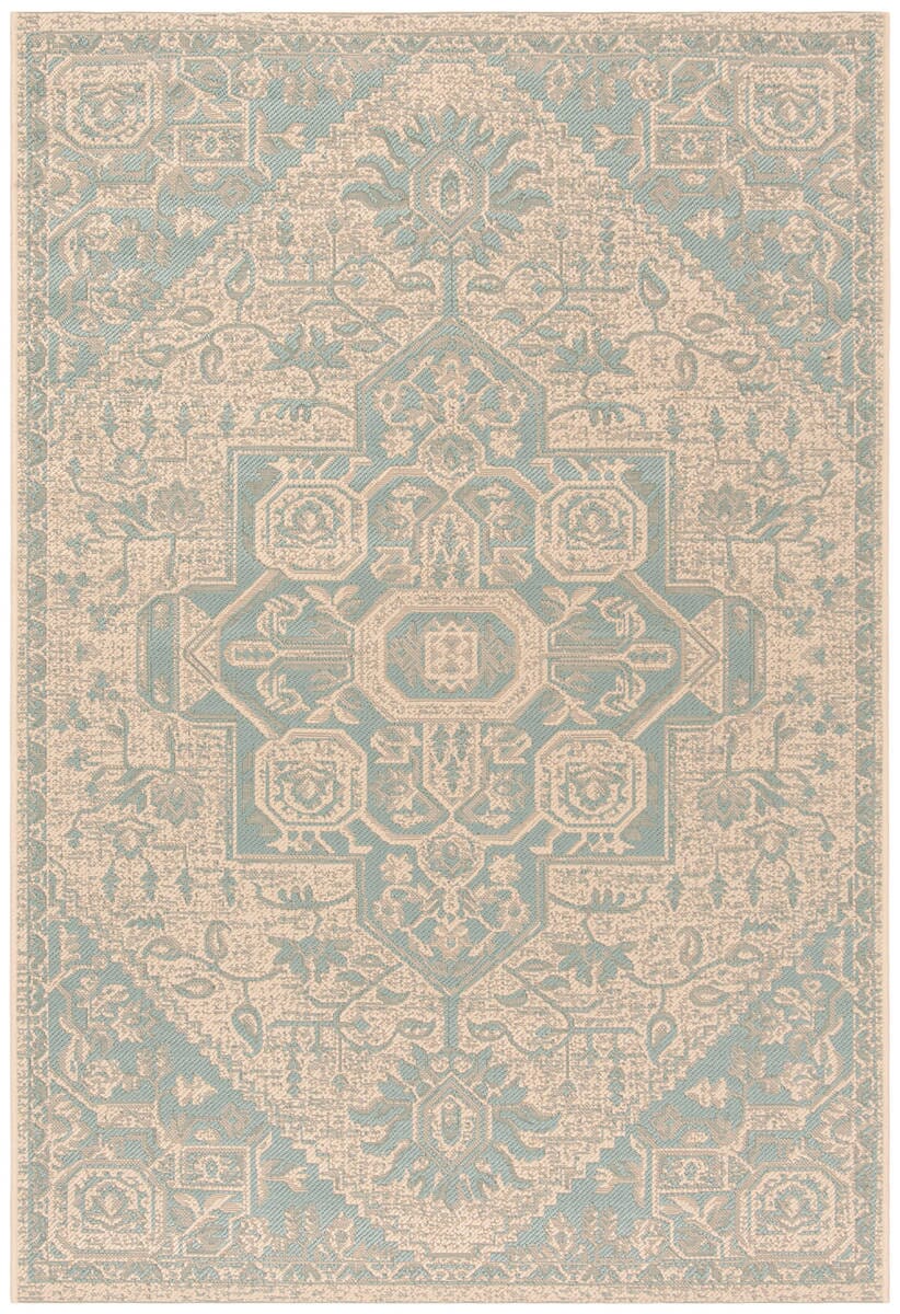 Safavieh Linden Lnd138K Aqua / Cream Area Rug