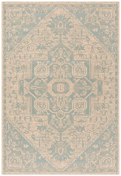 Safavieh Linden Lnd138K Aqua / Cream Area Rug