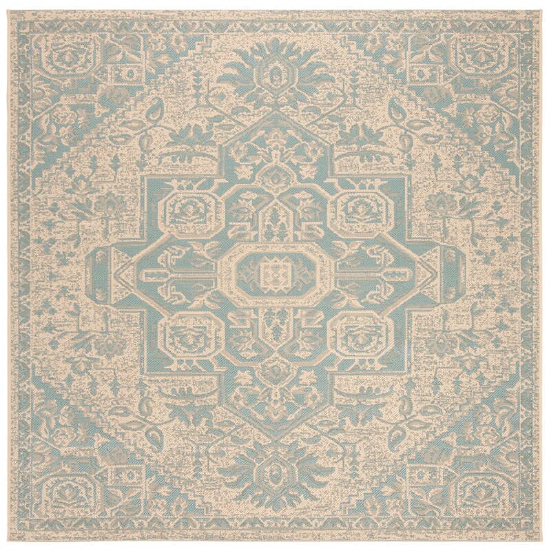 Safavieh Linden Lnd138K Aqua / Cream Area Rug