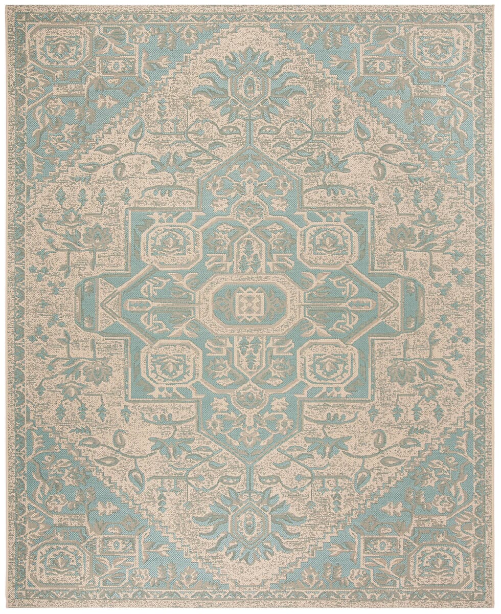 Safavieh Linden Lnd138K Aqua / Cream Area Rug