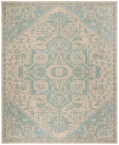 Safavieh Linden Lnd138K Aqua / Cream Area Rug