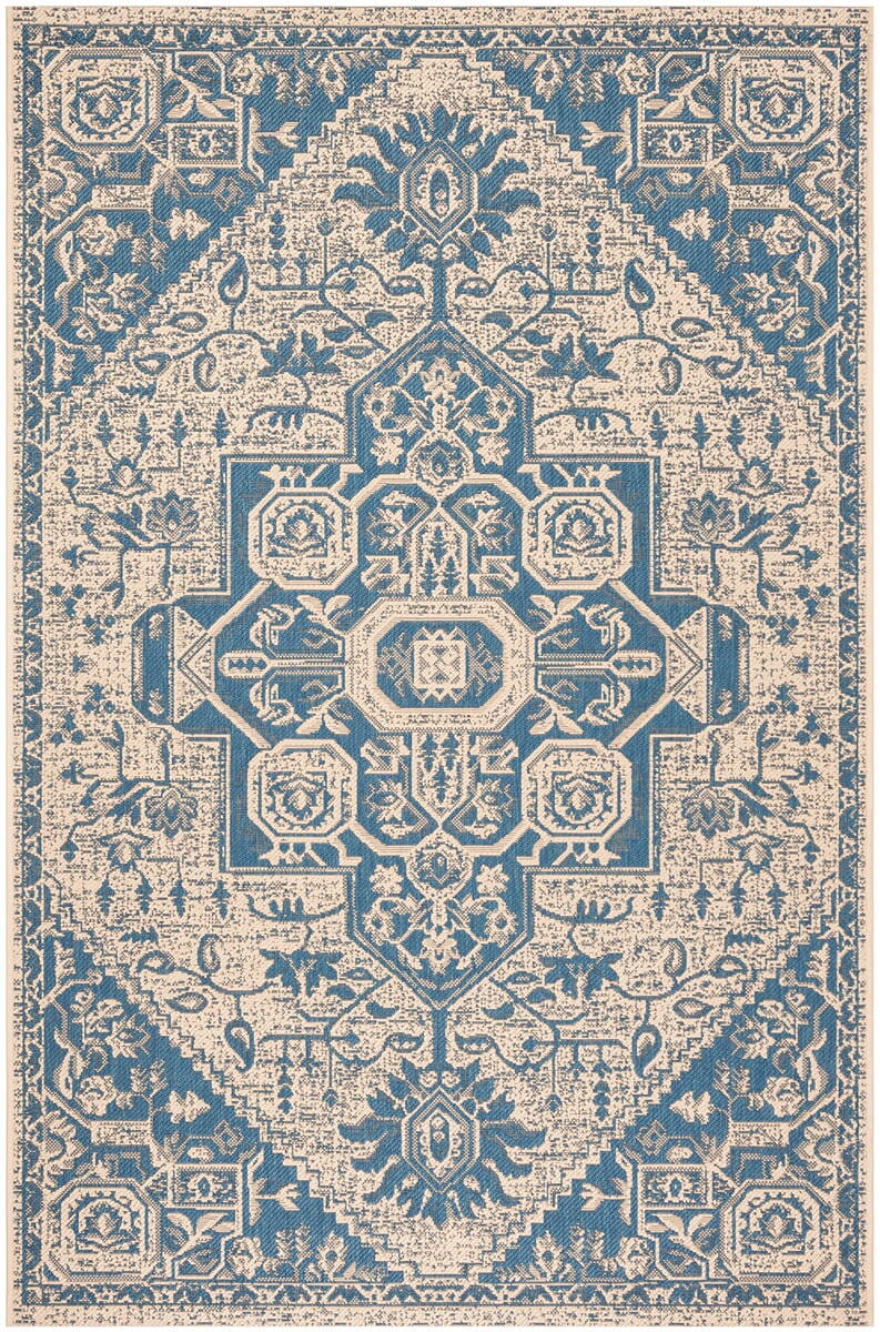 Safavieh Linden Lnd138M Blue / Creme Area Rug