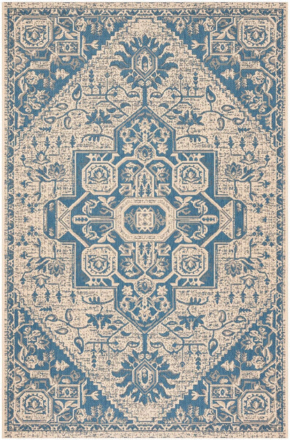 Safavieh Linden Lnd138M Blue / Creme Area Rug