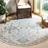 Safavieh Linden Lnd138M Blue / Creme Area Rug