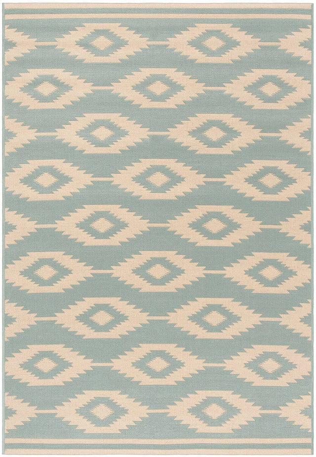 Safavieh Linden Lnd171L Cream / Aqua Rugs.