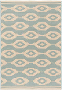 Safavieh Linden Lnd171L Cream / Aqua Damask Area Rug