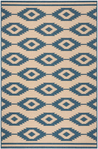 Safavieh Linden Lnd171M Blue / Creme Damask Area Rug